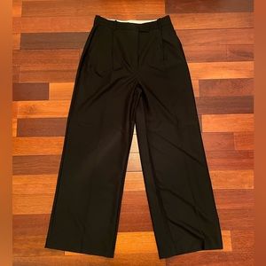 ZARA black wide leg trousers